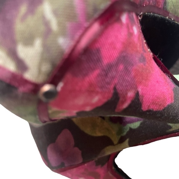 Ms. MaryMac Hand Crafted High Heel Shoes Jackson Pollock Pattern - Picture 6 of 7